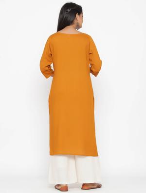 solid kurta palazzo set - 17218600 - Standard Image - 3