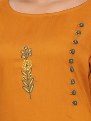 solid kurta palazzo set - 17218600 - Standard Image - 4