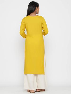 solid kurta palazzo set - 17218602 - Standard Image - 3