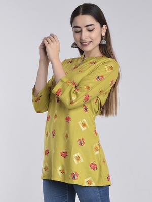 floral straight kurta - 17218723 - Standard Image - 2