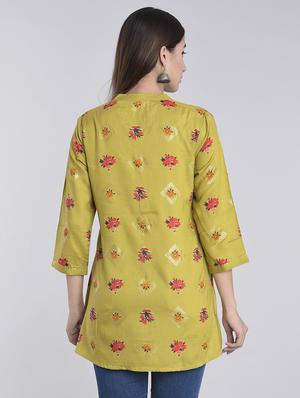 floral straight kurta - 17218723 - Standard Image - 3