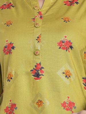 floral straight kurta - 17218723 - Standard Image - 4