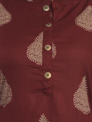 block print straight kurta - 17218727 - Standard Image - 4