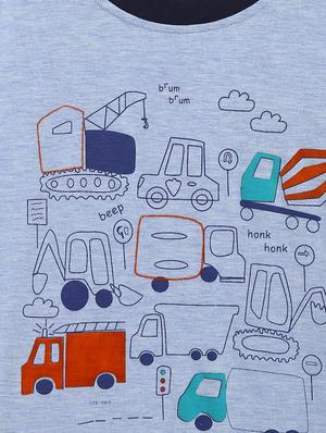 blue cotton t-shirt with free mask - 17218772 - Standard Image - 3