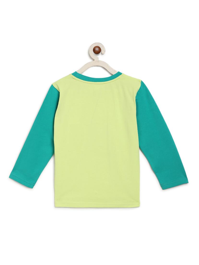 green cotton t-shirt with free mask - 17218774 - Zoom Image - 2