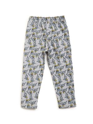 blue cotton pyjama set nightwear with free mask - 17218778 - Standard Image - 5