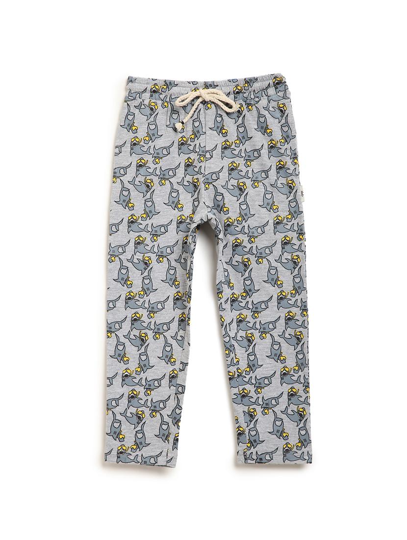 blue cotton pyjama set nightwear with free mask - 17218778 - Zoom Image - 4