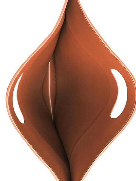 brown leatherette (pu sleefe - 17218921 - Zoom Image - 2