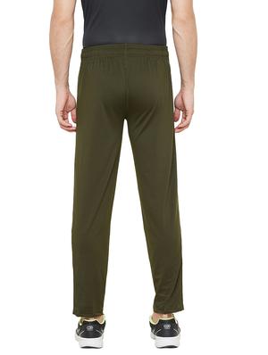green solid full length track pant - 17219094 - Standard Image - 3