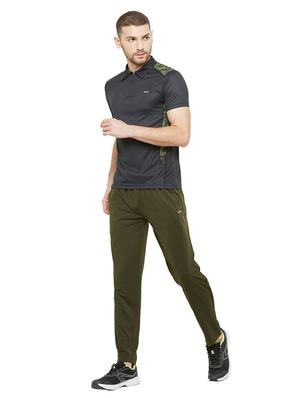 green solid full length track pant - 17219094 - Standard Image - 4