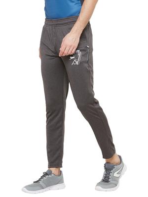 grey solid full length track pant - 17219098 - Standard Image - 2