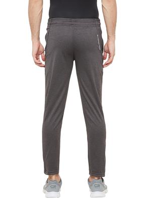 grey solid full length track pant - 17219098 - Standard Image - 3
