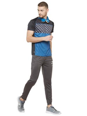 grey solid full length track pant - 17219098 - Standard Image - 4