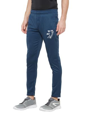 blue solid full length track pant - 17219099 - Standard Image - 2