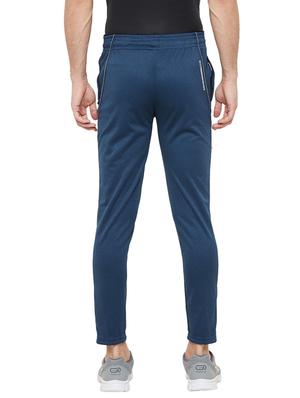blue solid full length track pant - 17219099 - Standard Image - 3
