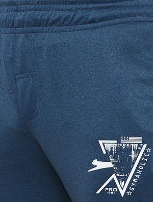 blue solid full length track pant - 17219099 - Standard Image - 5
