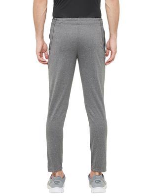 grey solid full length track pant - 17219100 - Standard Image - 3