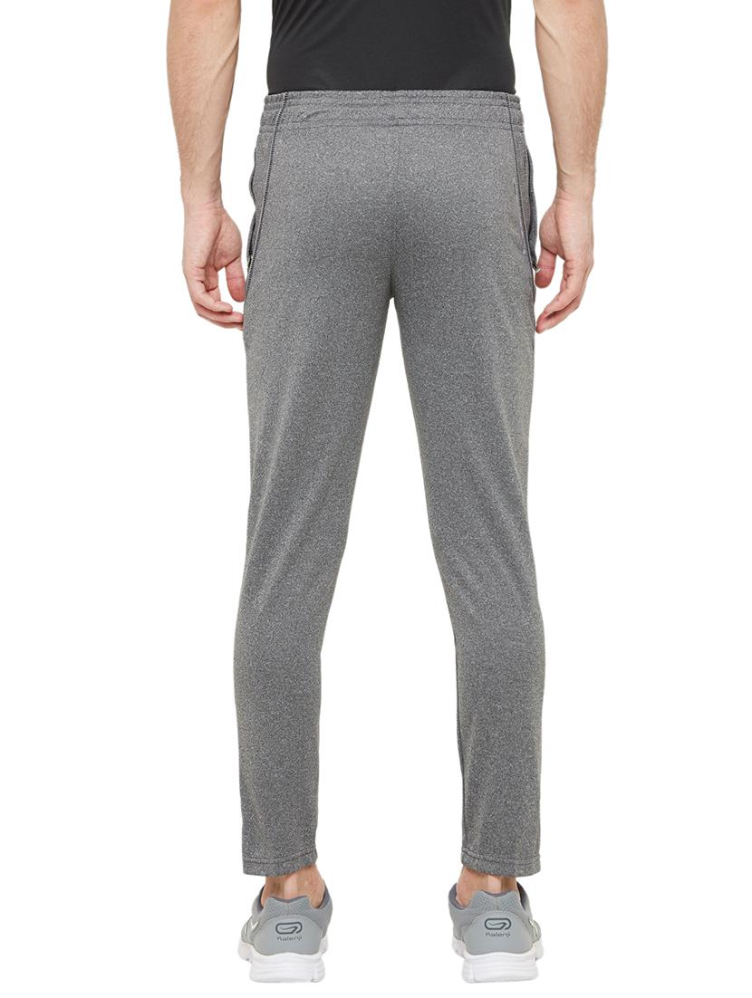 grey solid full length track pant - 17219100 - Zoom Image - 3