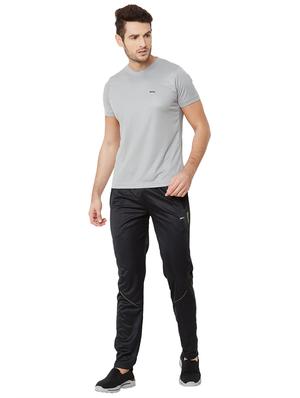 black solid full length track pant - 17219121 - Standard Image - 4