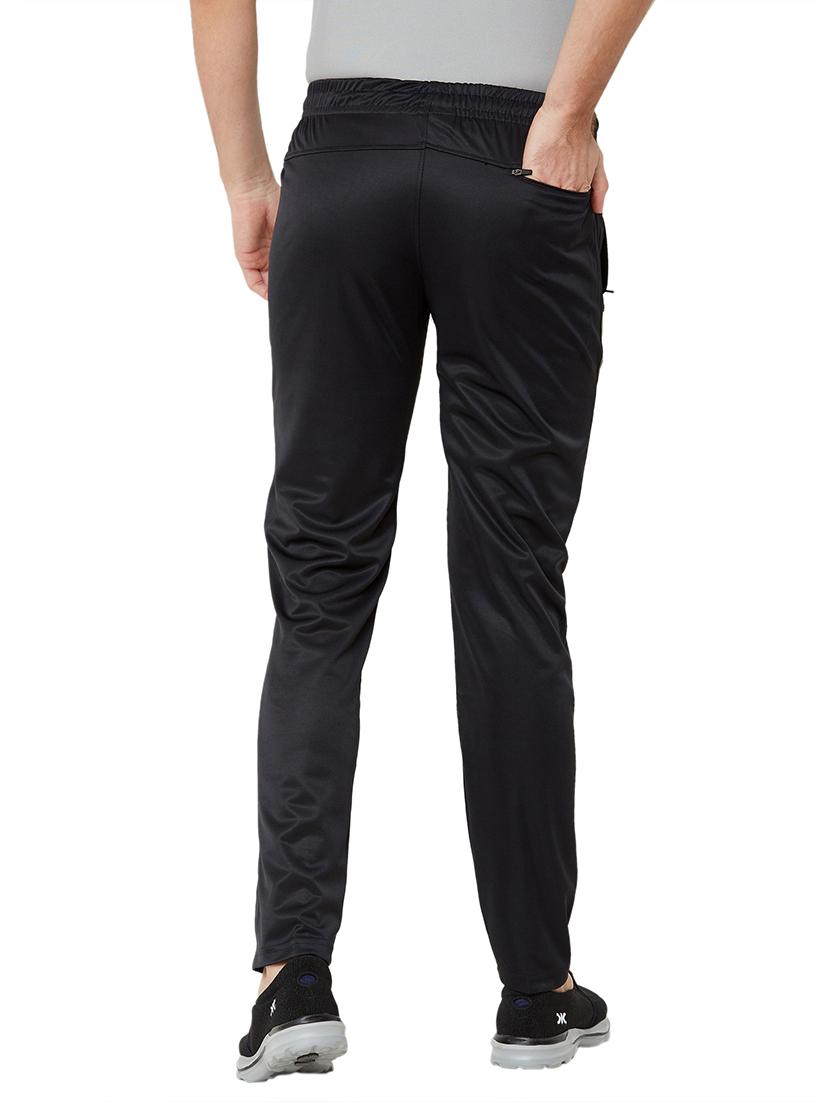 black solid full length track pant - 17219121 - Zoom Image - 3