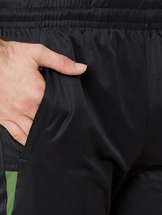 black solid full length track pant - 17219121 - Zoom Image - 5
