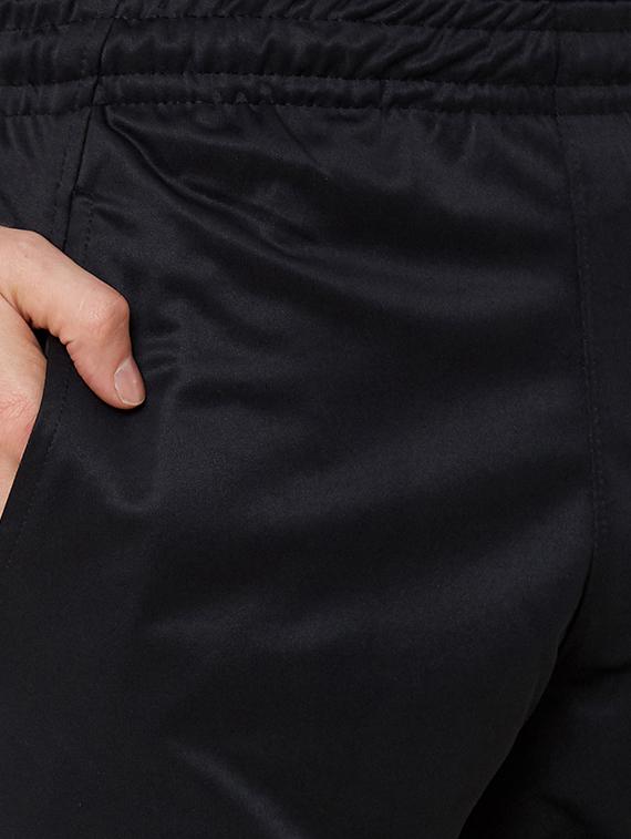black solid full length track pant - 17219124 - Zoom Image - 5