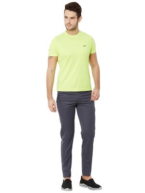 grey solid full length track pant - 17219126 - Standard Image - 4