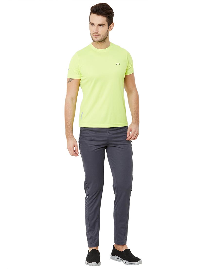 grey solid full length track pant - 17219126 - Zoom Image - 4