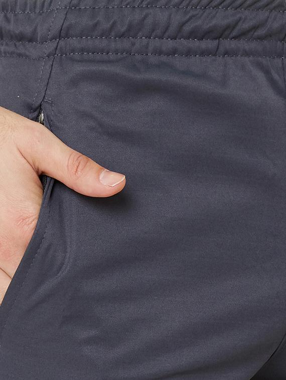 grey solid full length track pant - 17219126 - Zoom Image - 5