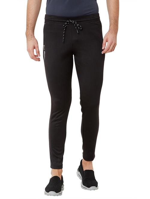 black solid full length track pant - 17219130 - Standard Image - 1
