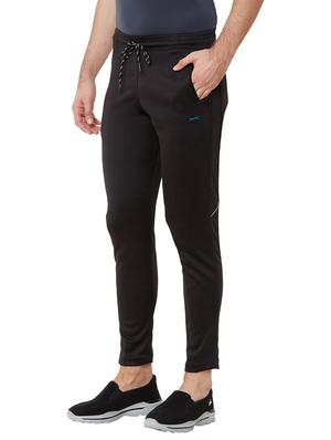 black solid full length track pant - 17219130 - Standard Image - 2