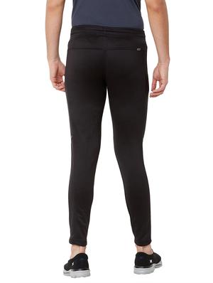 black solid full length track pant - 17219130 - Standard Image - 3