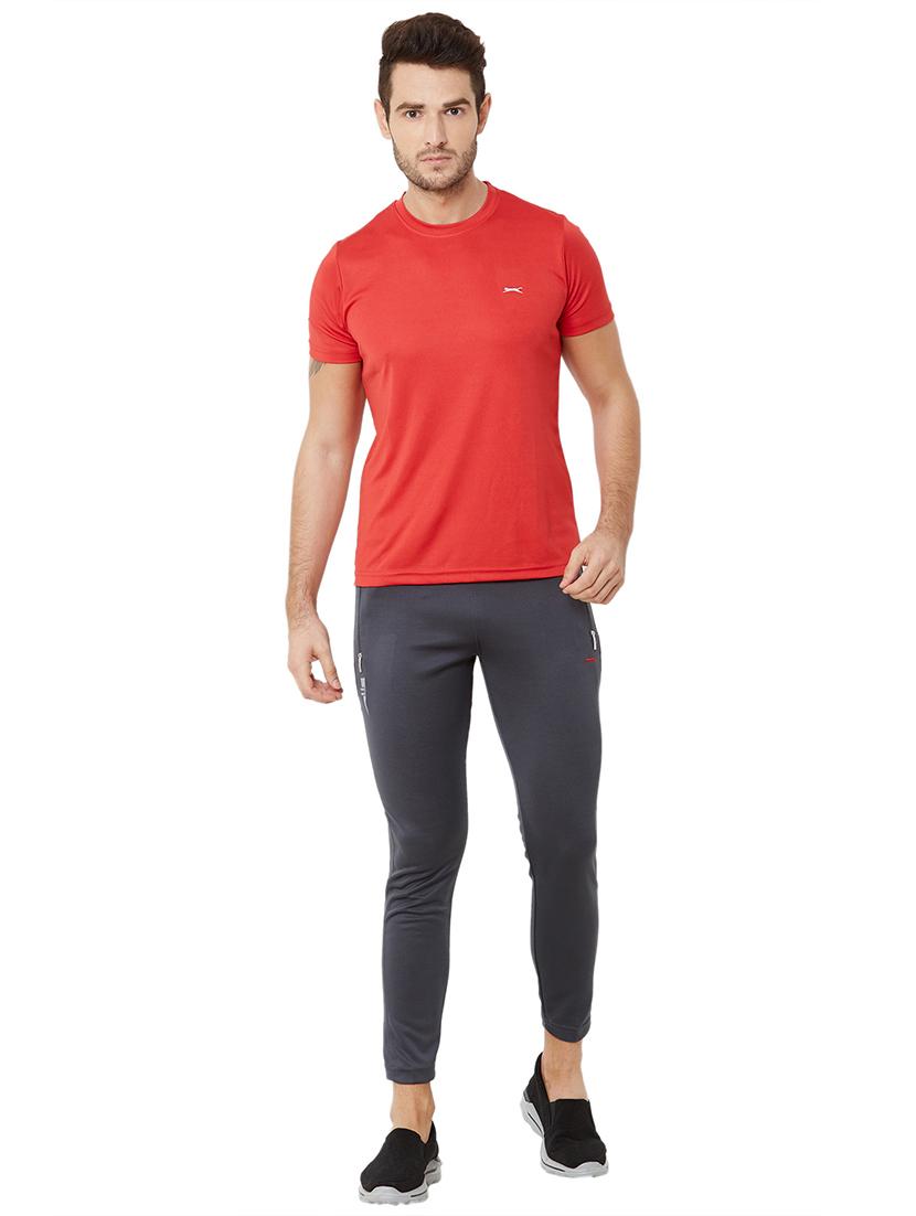 grey solid full length track pant - 17219132 - Zoom Image - 4