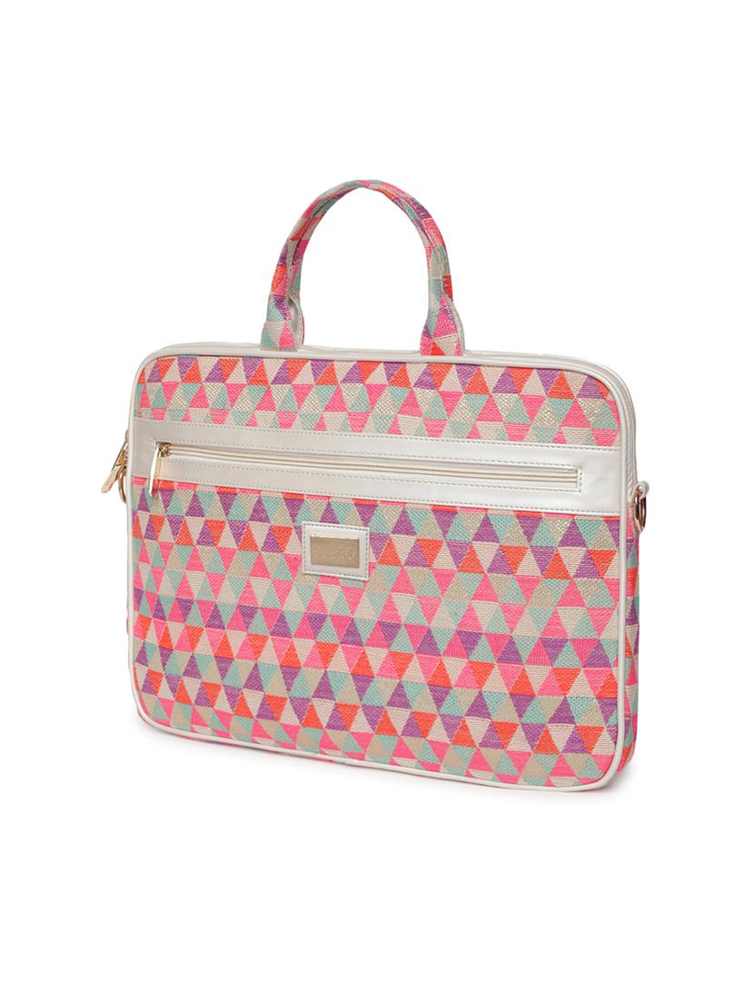 multi colored cotton polyester blend laptop bag - 17219206 - Zoom Image - 4