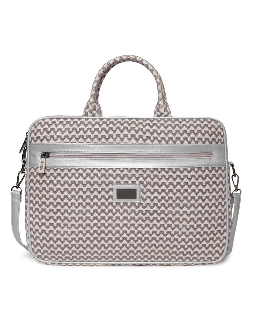 silver cotton polyester blend laptop bag - 17219211 - Zoom Image - 1