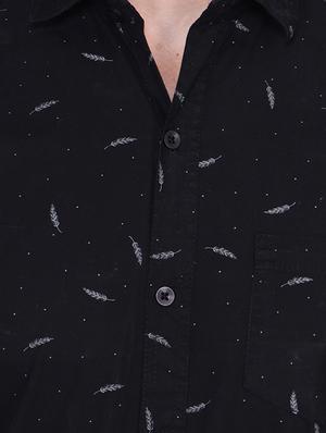 black printed casual shirt - 17219259 - Standard Image - 4