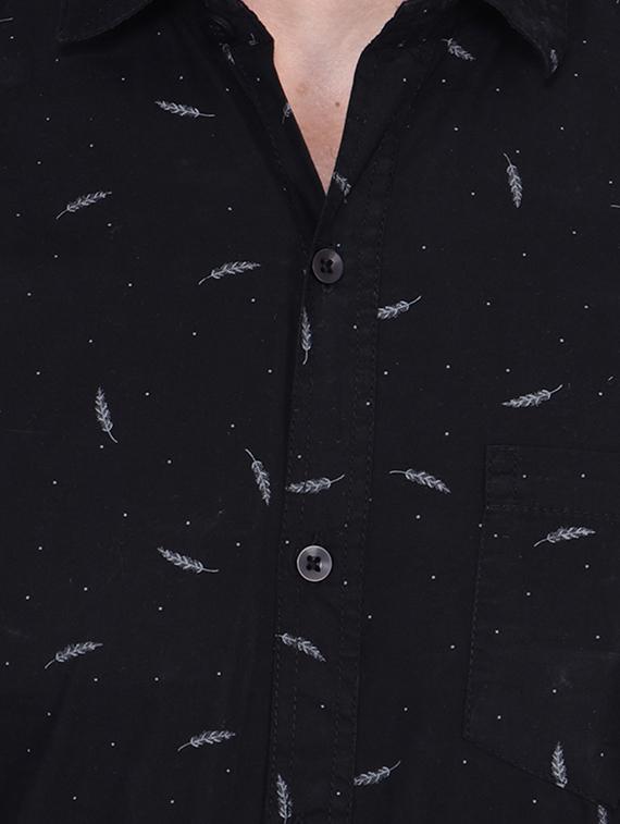 black printed casual shirt - 17219259 - Zoom Image - 4