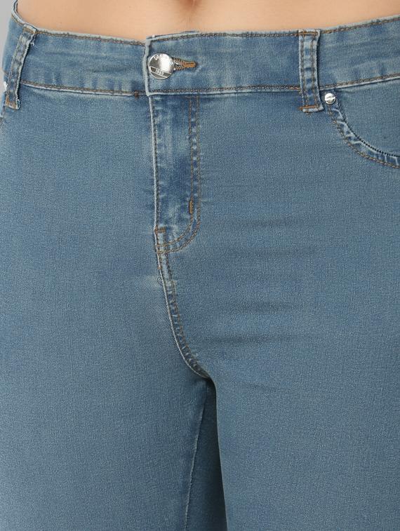 knee slit skinny fit jeans - 17219295 - Zoom Image - 5