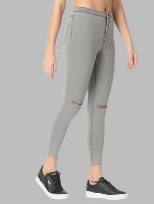 knee slit mid rise jeans - 17219297 - Standard Image - 2