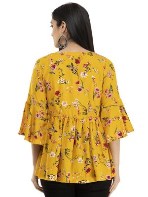 bell sleeves floral top - 17220202 - Standard Image - 3