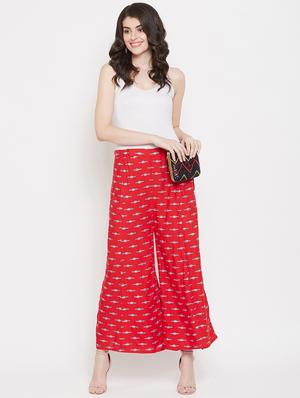 printed flared palazzo - 17220426 - Standard Image - 4