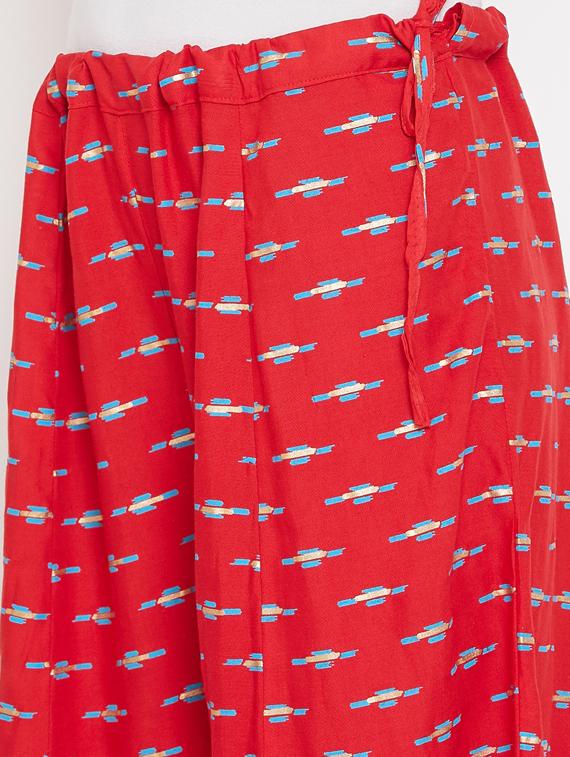 printed flared palazzo - 17220426 - Zoom Image - 5