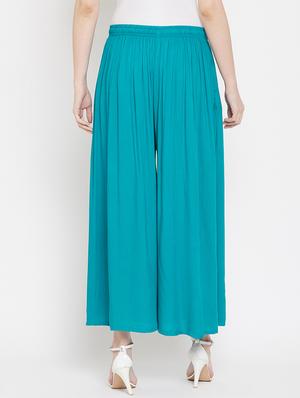 solid flared palazzo - 17220440 - Standard Image - 3