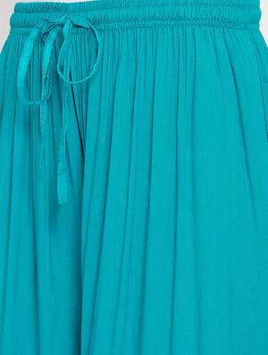 solid flared palazzo - 17220440 - Standard Image - 5