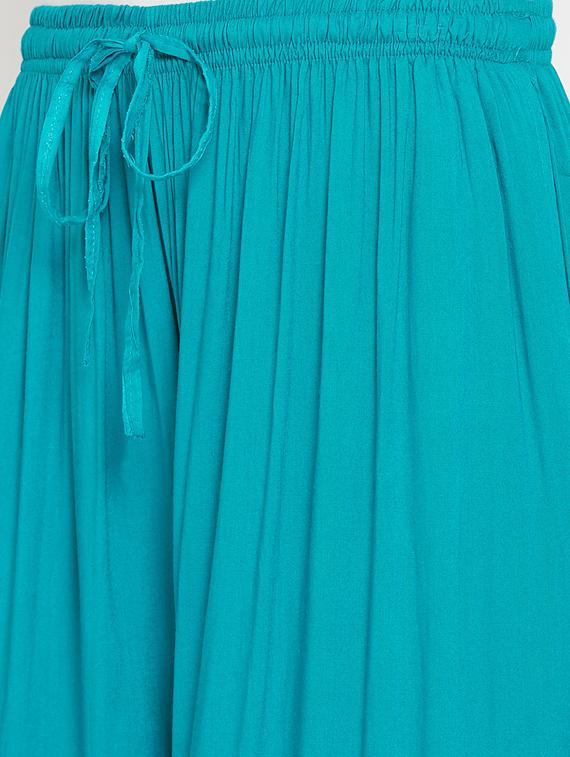 solid flared palazzo - 17220440 - Zoom Image - 5