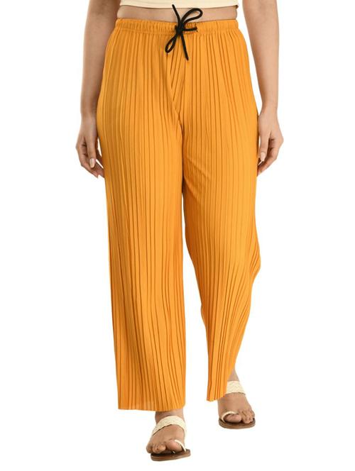 yellow nylon palazzos - 17220445 - Standard Image - 1