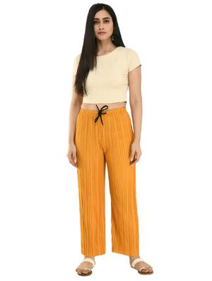 yellow nylon palazzos - 17220445 - Standard Image - 4