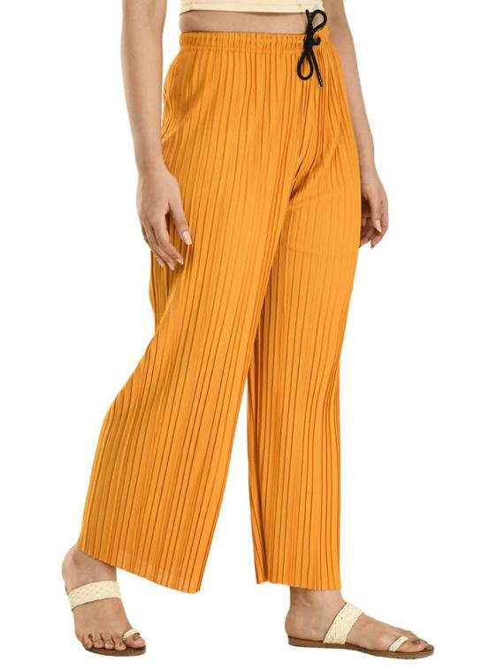 yellow nylon palazzos - 17220445 - Zoom Image - 2
