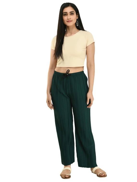 drawstring waist palazzo - 17220447 - Zoom Image - 4