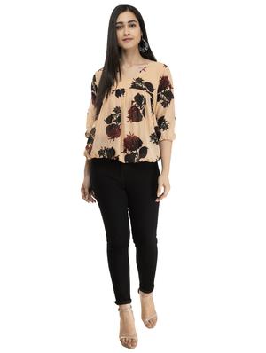 v neck floral top - 17220471 - Standard Image - 4